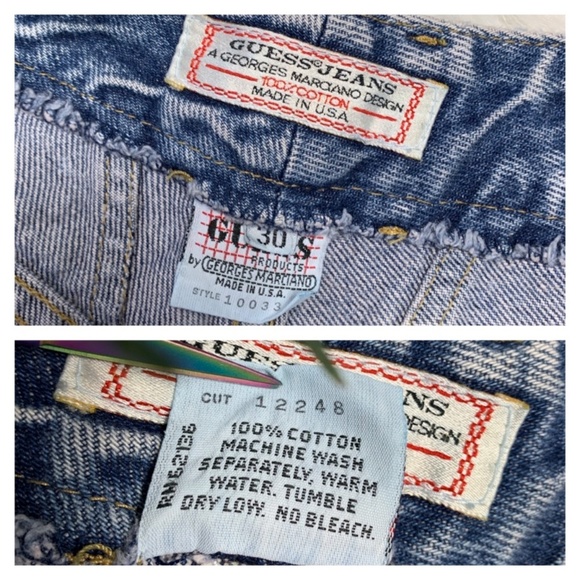 🚫SOLD!-👖VIntage |•GUESS•| Acid Wash•Mom/Wedge - Picture 6 of 8